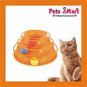 3 Track Tower Toy for Cats