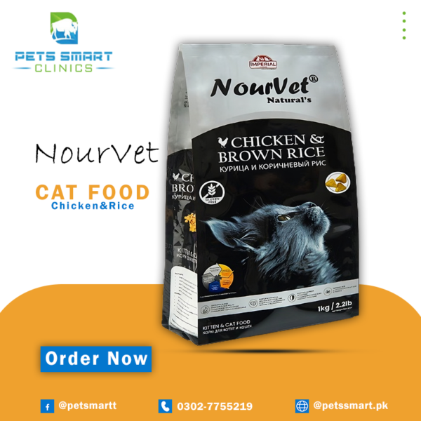 Nourvet Cat Food Chicken & Rice 1kg