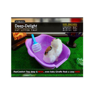 PawComfort Deep-Delight Cat Litter Tray