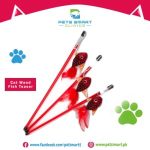 Cat Stick Toy with Fish