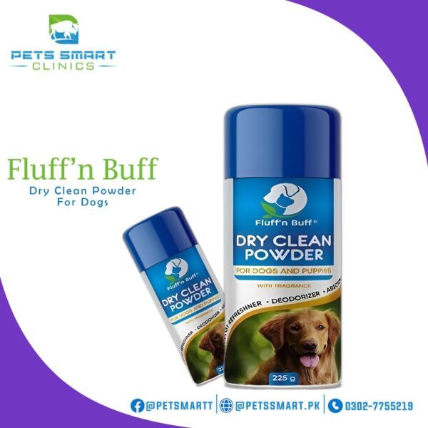 Dry Clean Powder for Dogs & Puppies(Fluff & Buff)